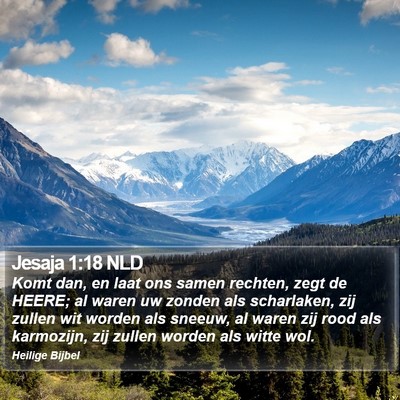 Jesaja 1:18 NLD Bible Verse Image