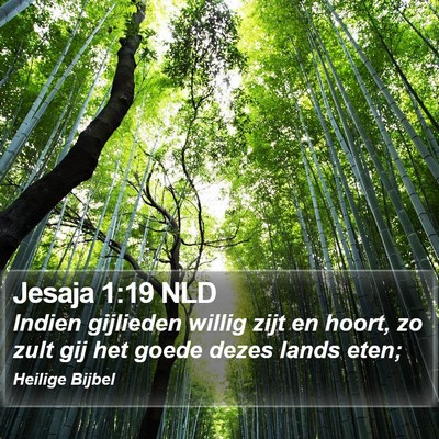 Jesaja 1:19 NLD Bible Verse Image