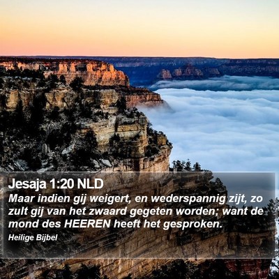 Jesaja 1:20 NLD Bible Verse Image