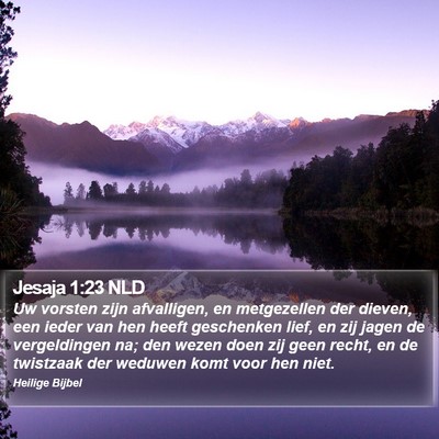Jesaja 1:23 NLD Bible Verse Image