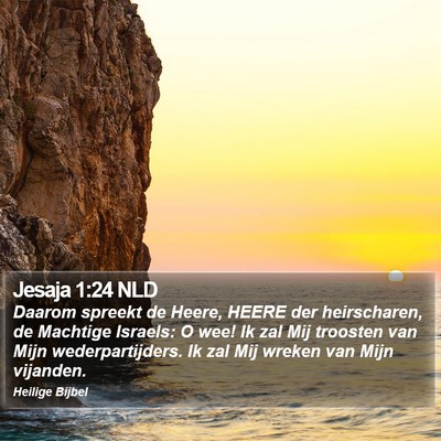 Jesaja 1:24 NLD Bible Verse Image