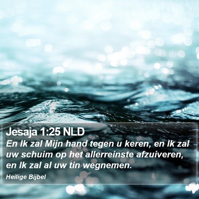 Jesaja 1:25 NLD Bible Verse Image