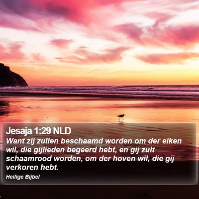 Jesaja 1:29 NLD Bible Verse Image