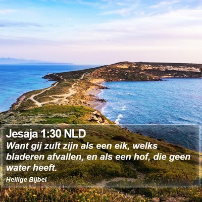 Jesaja 1:30 NLD Bible Verse Image