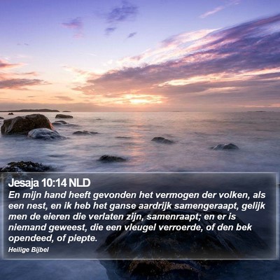 Jesaja 10:14 NLD Bible Verse Image