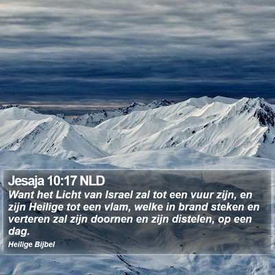 Jesaja 10:17 NLD Bible Verse Image