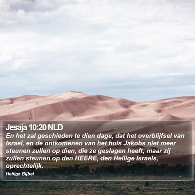 Jesaja 10:20 NLD Bible Verse Image