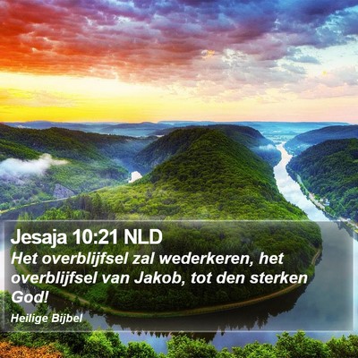 Jesaja 10:21 NLD Bible Verse Image