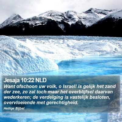 Jesaja 10:22 NLD Bible Verse Image