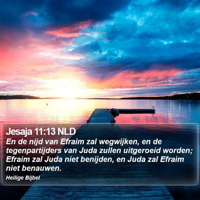 Jesaja 11:13 NLD Bible Verse Image