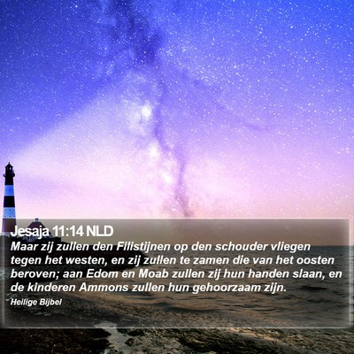 Jesaja 11:14 NLD Bible Verse Image