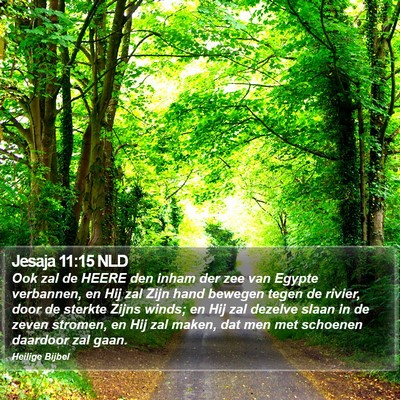 Jesaja 11:15 NLD Bible Verse Image