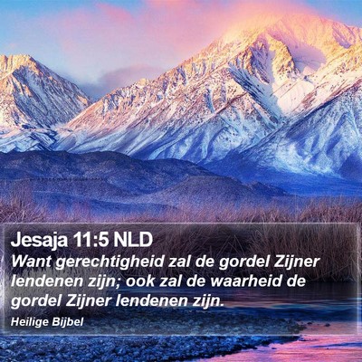 Jesaja 11:5 NLD Bible Verse Image
