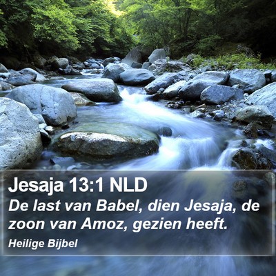 Jesaja 13:1 NLD Bible Verse Image