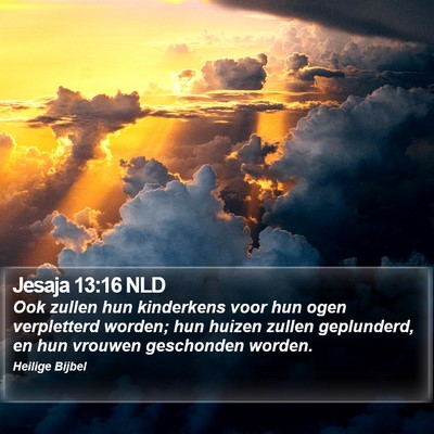 Jesaja 13:16 NLD Bible Verse Image