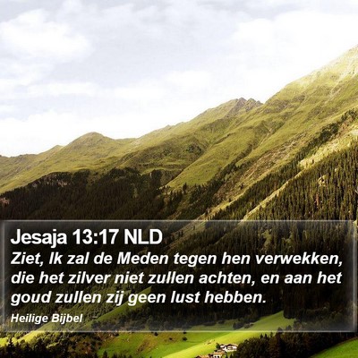Jesaja 13:17 NLD Bible Verse Image