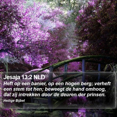 Jesaja 13:2 NLD Bible Verse Image