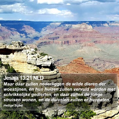 Jesaja 13:21 NLD Bible Verse Image