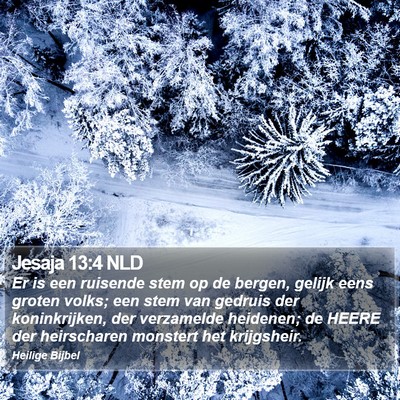Jesaja 13:4 NLD Bible Verse Image