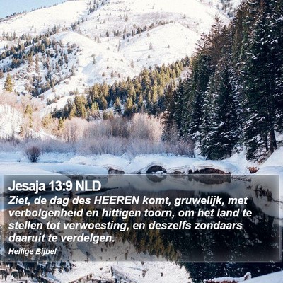 Jesaja 13:9 NLD Bible Verse Image
