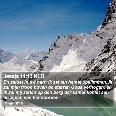 Jesaja 14:13 NLD Bible Verse Image