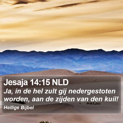 Jesaja 14:15 NLD Bible Verse Image