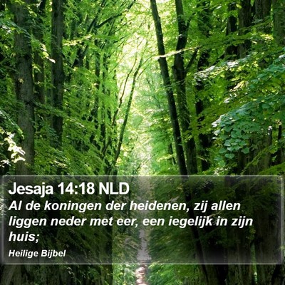 Jesaja 14:18 NLD Bible Verse Image