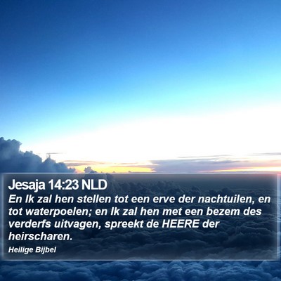 Jesaja 14:23 NLD Bible Verse Image