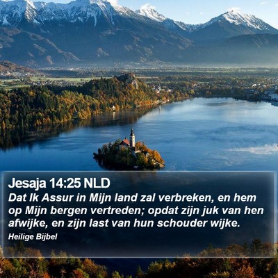 Jesaja 14:25 NLD Bible Verse Image