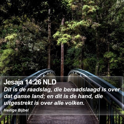 Jesaja 14:26 NLD Bible Verse Image