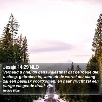 Jesaja 14:29 NLD Bible Verse Image