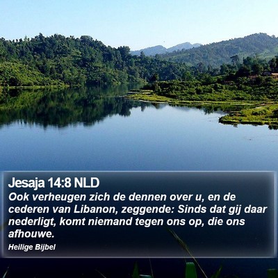 Jesaja 14:8 NLD Bible Verse Image