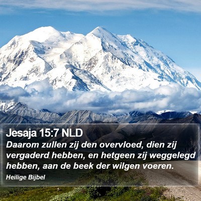 Jesaja 15:7 NLD Bible Verse Image
