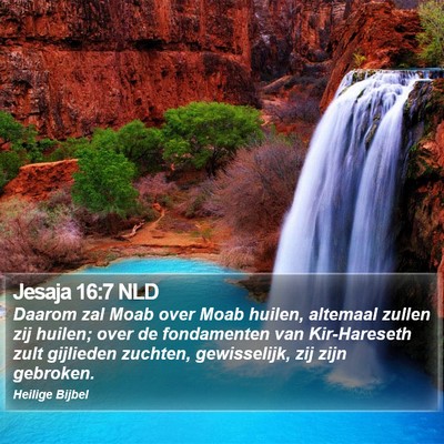 Jesaja 16:7 NLD Bible Verse Image