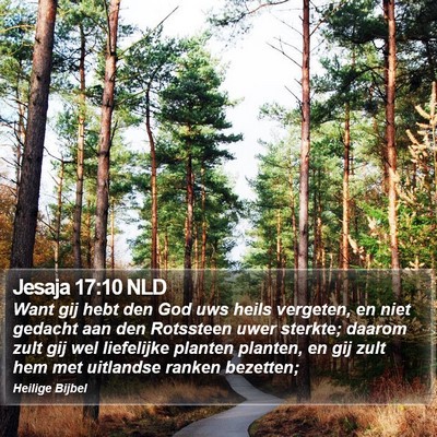 Jesaja 17:10 NLD Bible Verse Image