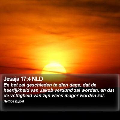 Jesaja 17:4 NLD Bible Verse Image