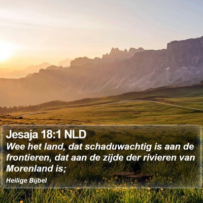 Jesaja 18:1 NLD Bible Verse Image