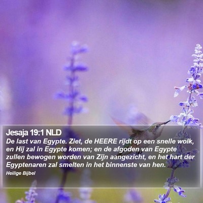 Jesaja 19:1 NLD Bible Verse Image