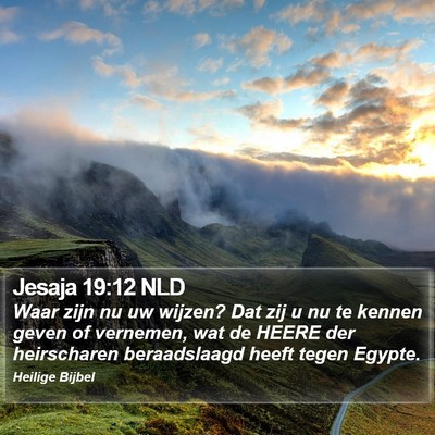Jesaja 19:12 NLD Bible Verse Image
