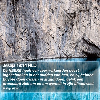 Jesaja 19:14 NLD Bible Verse Image