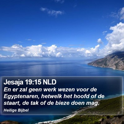 Jesaja 19:15 NLD Bible Verse Image