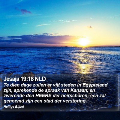 Jesaja 19:18 NLD Bible Verse Image