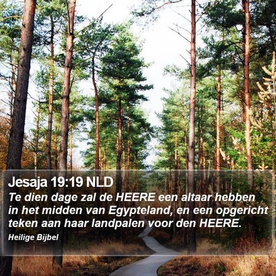 Jesaja 19:19 NLD Bible Verse Image