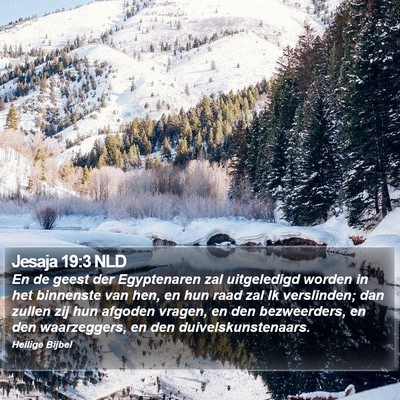 Jesaja 19:3 NLD Bible Verse Image