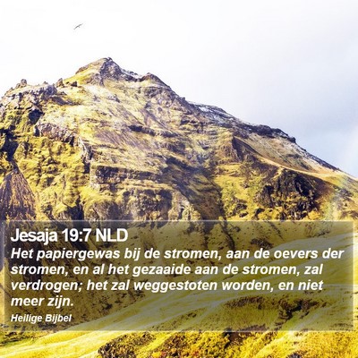 Jesaja 19:7 NLD Bible Verse Image