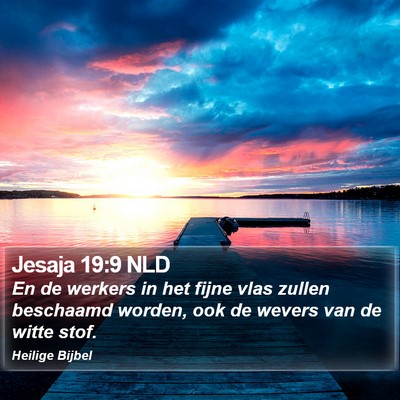 Jesaja 19:9 NLD Bible Verse Image
