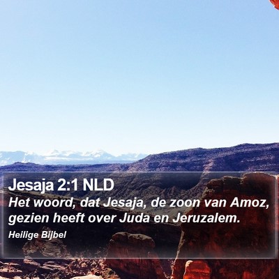 Jesaja 2:1 NLD Bible Verse Image