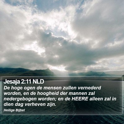 Jesaja 2:11 NLD Bible Verse Image
