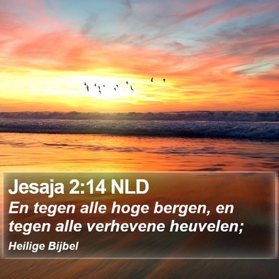 Jesaja 2:14 NLD Bible Verse Image