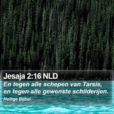 Jesaja 2:16 NLD Bible Verse Image